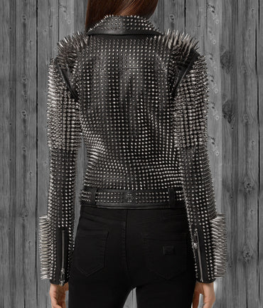 Gothic Spiked Leather Jacket