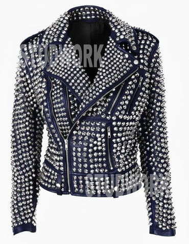 Midnight Armory Studded Leather Jacket