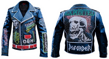 Blackout Blue Punk Rebellion Jacket