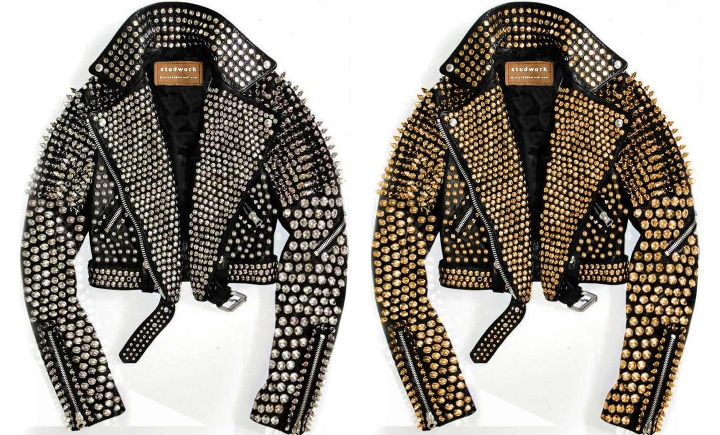 Twin Anarchy Studded Leather Jacket Set