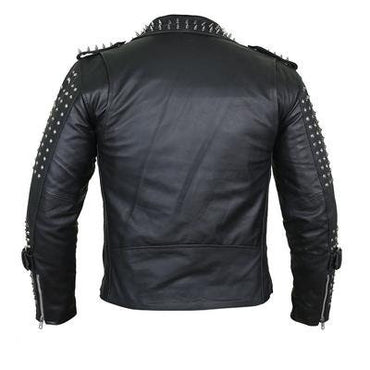 Iron Dominion Steampunk Studded Leather Jacket