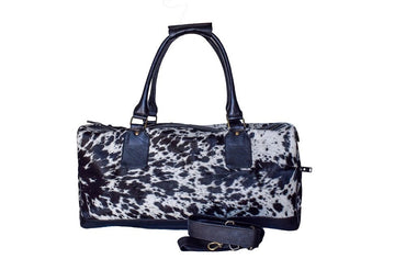 Sable Nomad Hair-On Leather Weekender Travel Bag