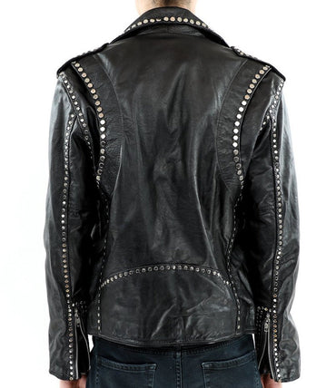 Black Punk Leather Jacket