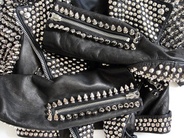 Punk Style Studded Biker Jacket