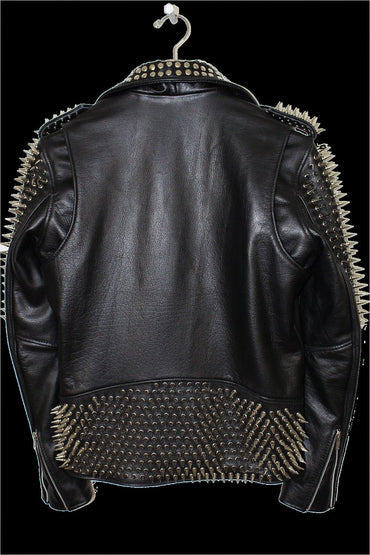 Dominant Spiked Leather Biker Jacket