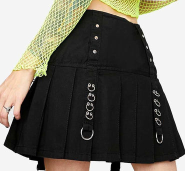 Women's Cowhide Suede Leather Skirt