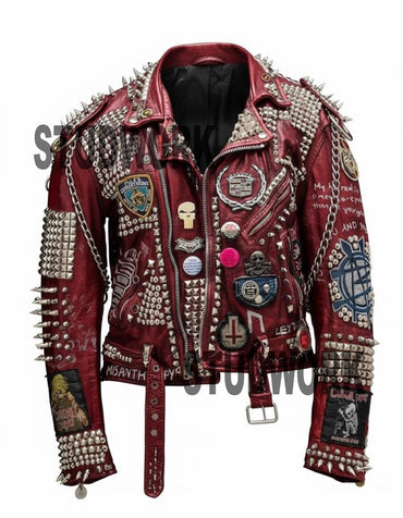 City Curse Red Leather Jacket