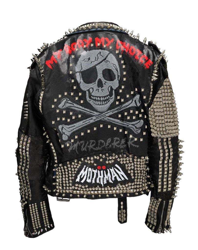 Heavy Spiked Punk Rock Leather Jacket
