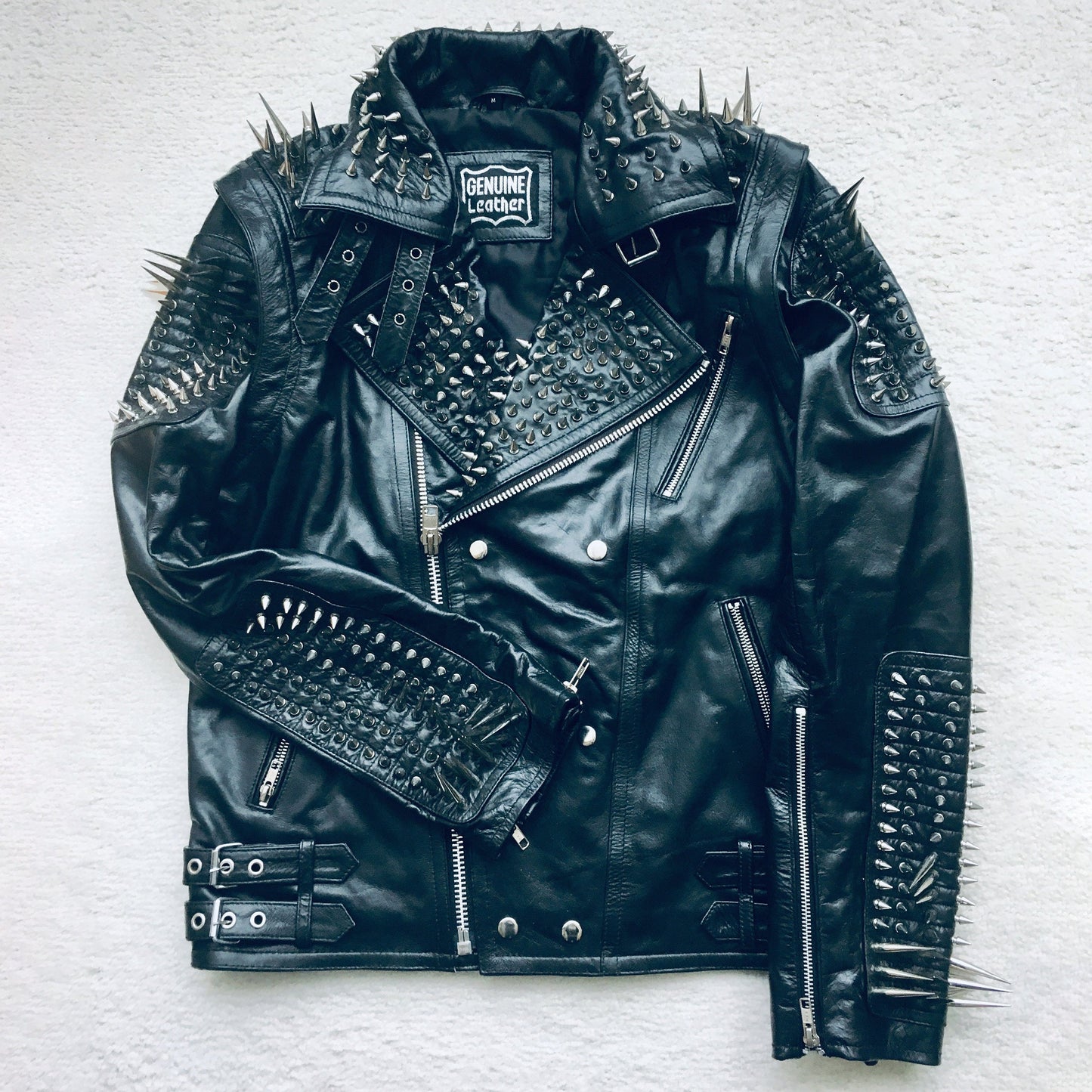 Nightfall Reclaimer Convertible Spiked Leather Vest