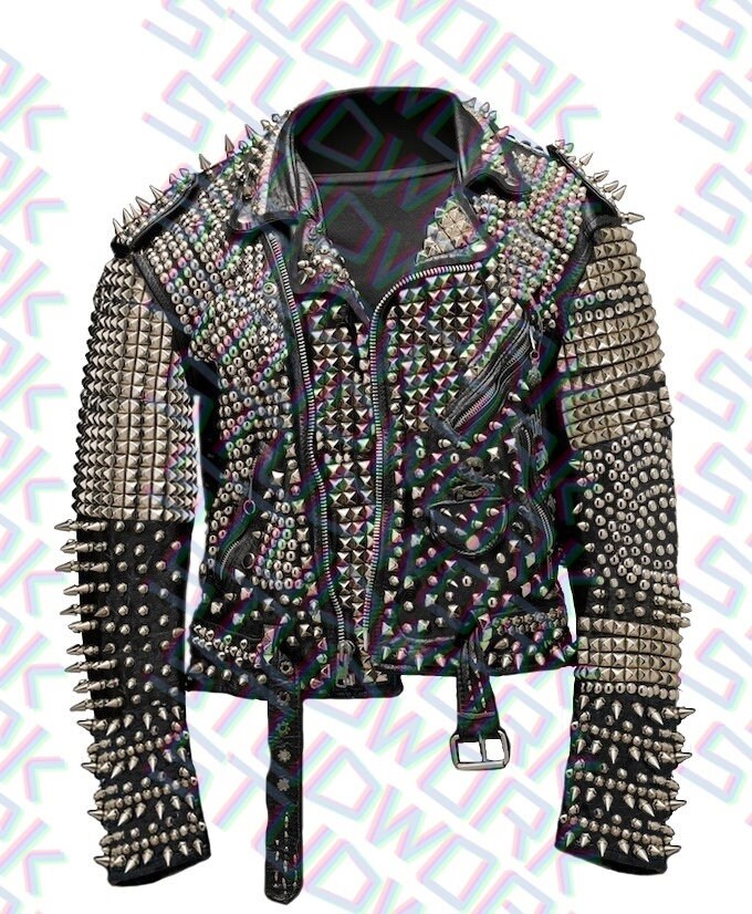 Steel Dominion Heavy-Metal Studded Leather Jacket