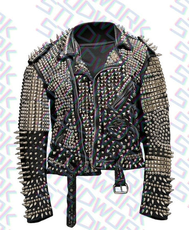 Steel Dominion Heavy-Metal Studded Leather Jacket