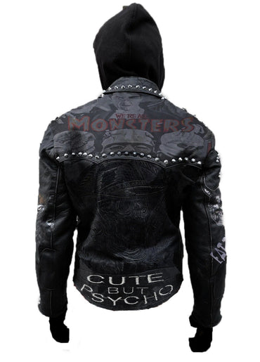 Spiked Pins Badges Jacket