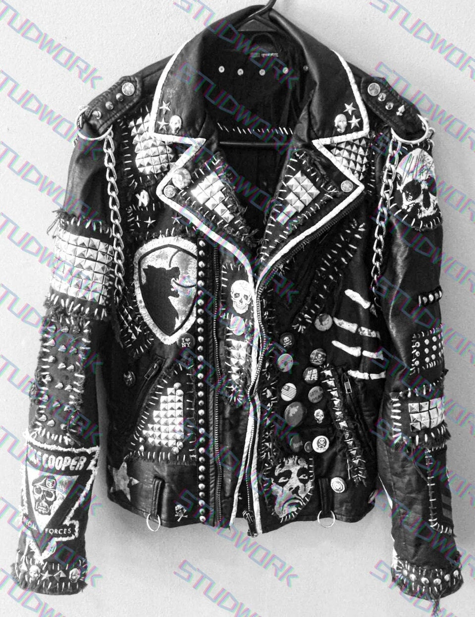 Men’s Gothic Punk Leather Jacket