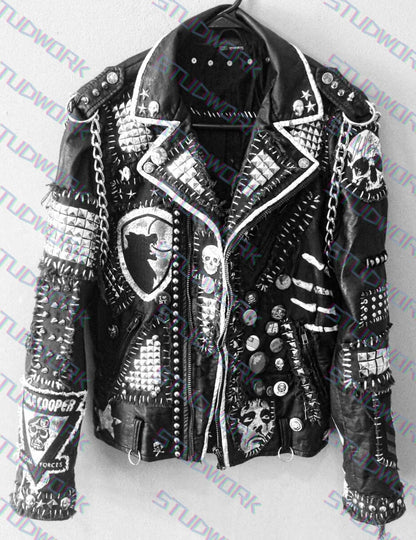 Men’s Gothic Punk Leather Jacket