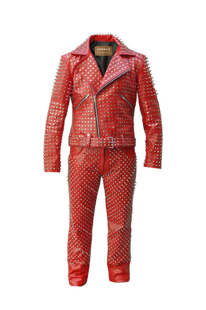 Personalized Studwork Leather Suit