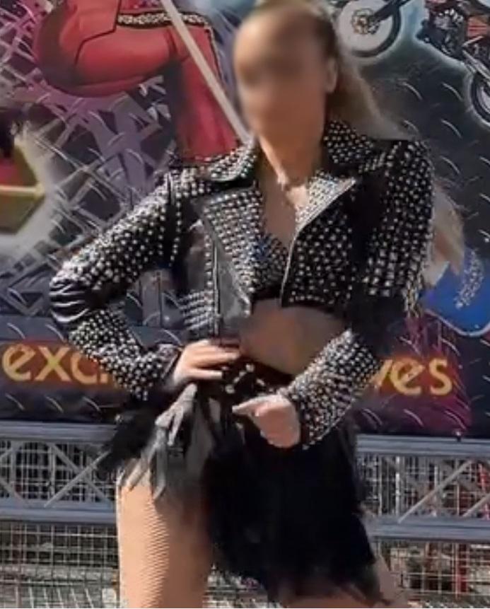 Cropped Studded Black Leather Jacket