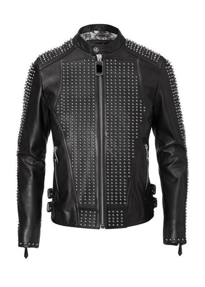 Bomber Black Color Gothic Jacket