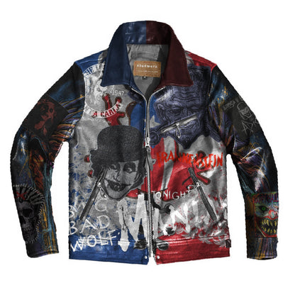 Santa Carla Spectre Patchwork Leather Jacket