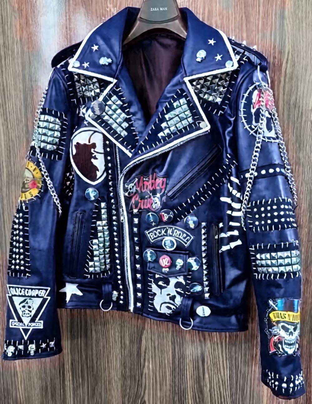 Deadbeat Symphony Blue Leather Jacket