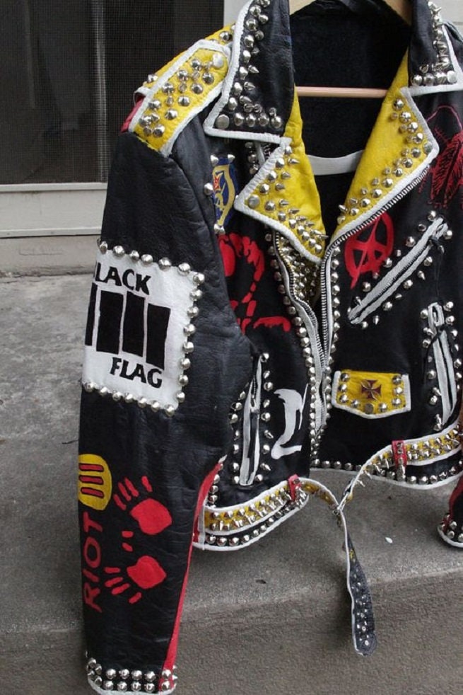 Motorbike Silver Studded Punk Jacket