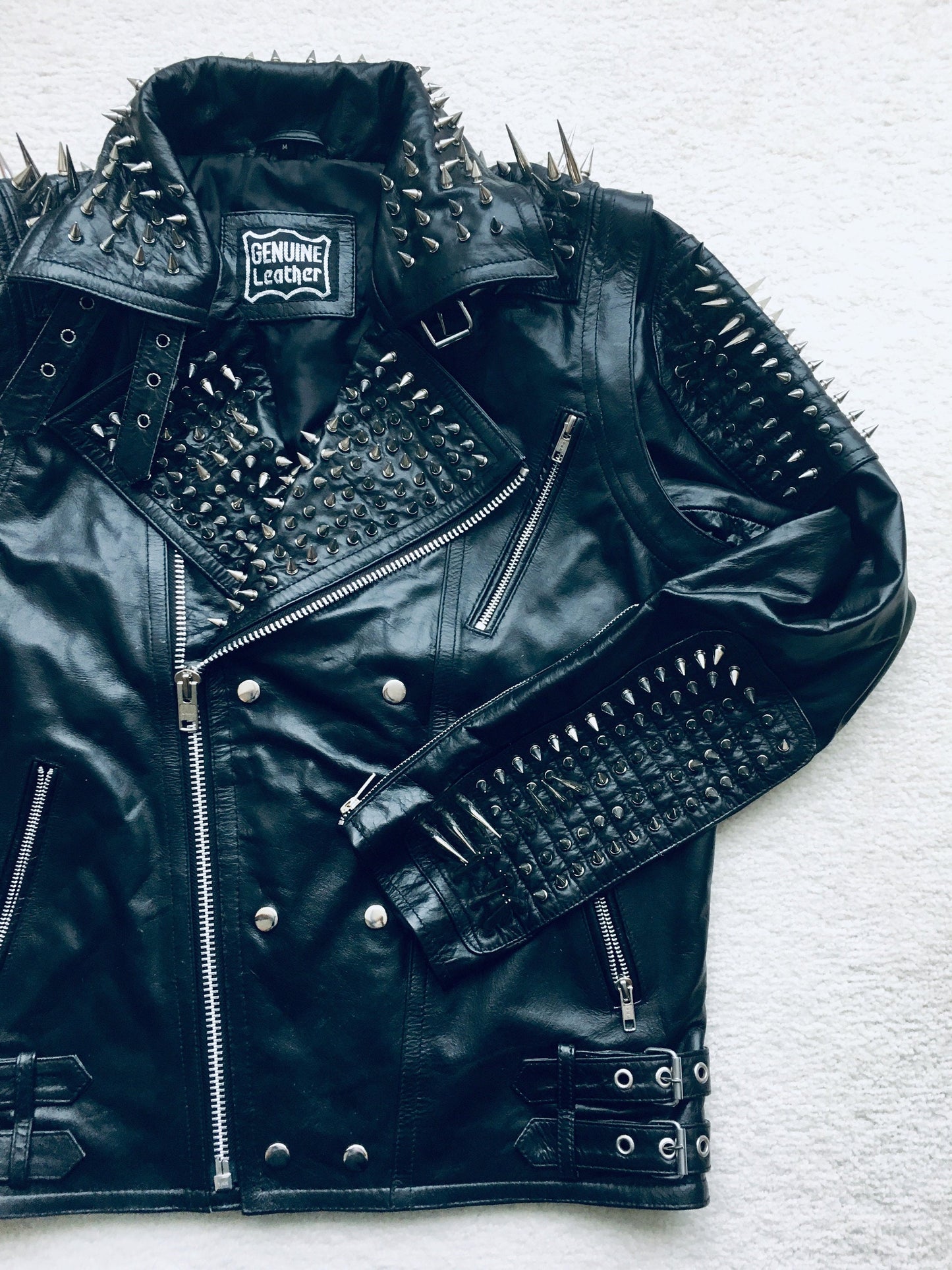 Nightfall Reclaimer Convertible Spiked Leather Vest