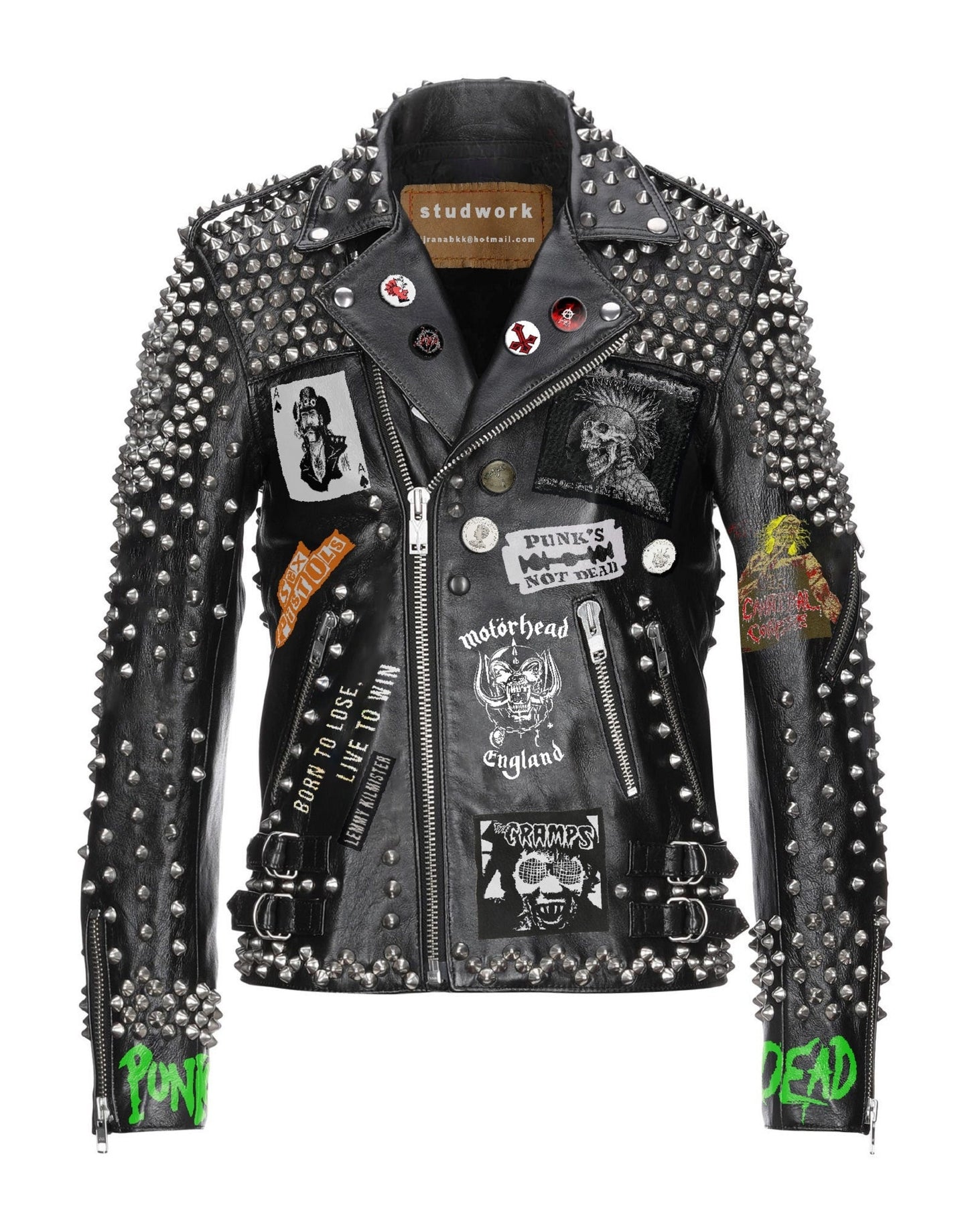 Men’s Punk Leather Jacket