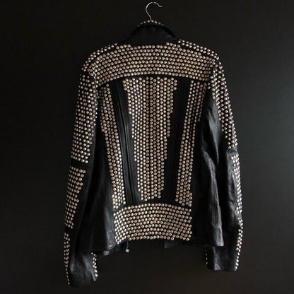 Obsidian Dominion Studded Leather Jacket