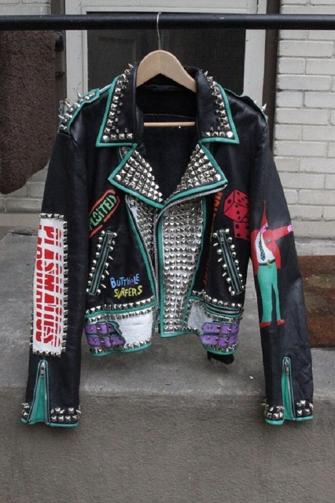 Iron Covenant Studded Leather Biker Jacket