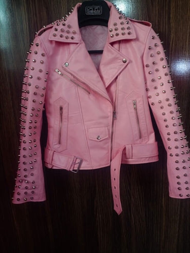 Women’s Punk Leather Jacket