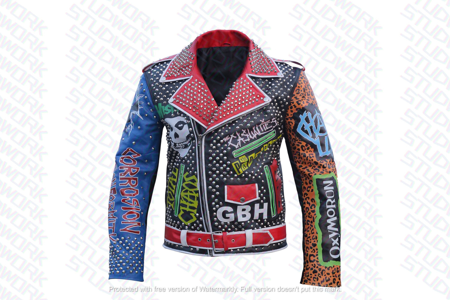 Punk Rock Gothic Studded Leather Jacket