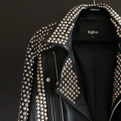 Obsidian Dominion Studded Leather Jacket