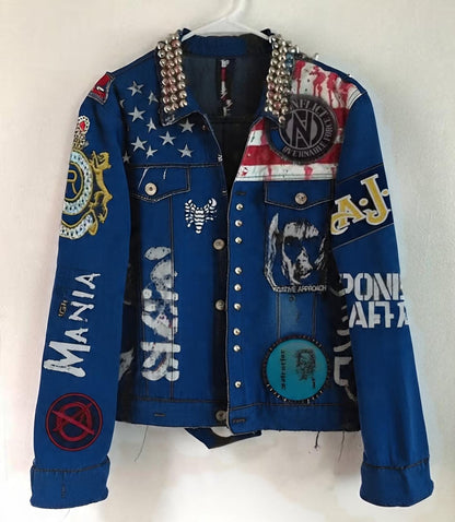 Shadow Rebellion Men’s Blue Denim Jacket