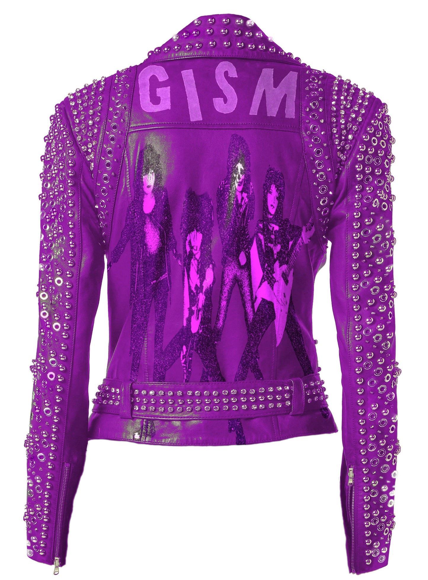 Violet Havoc GISM Punk Studded Leather Jacket