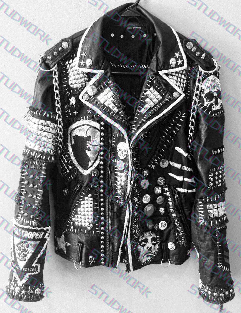 Men’s Gothic Punk Leather Jacket
