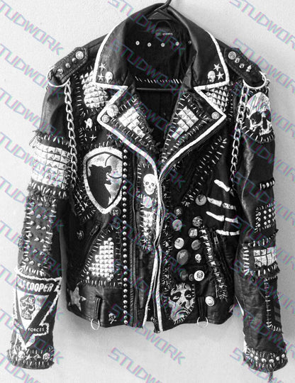Men’s Gothic Punk Leather Jacket