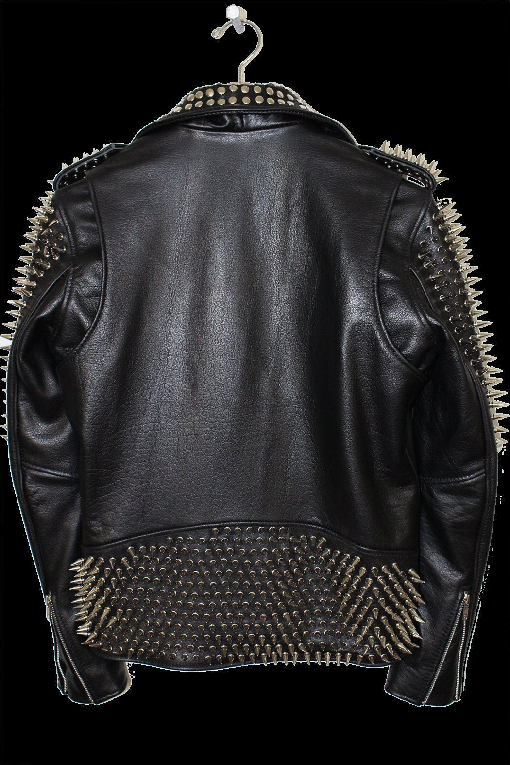 Iron Spine Spiked Leather Brando Jacket