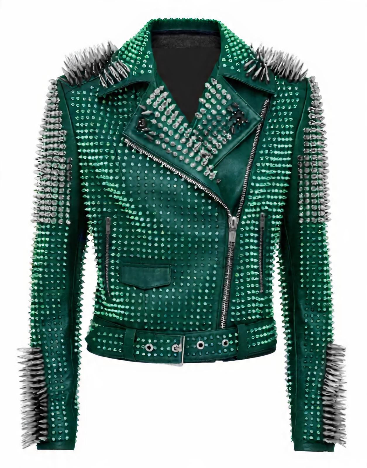 Rogue Ivy Green Leather Jacket