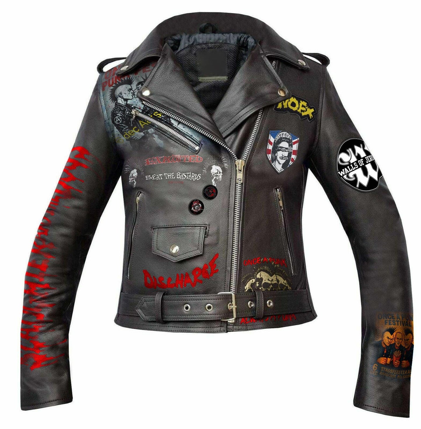 Gothic Punk Leather Jacket