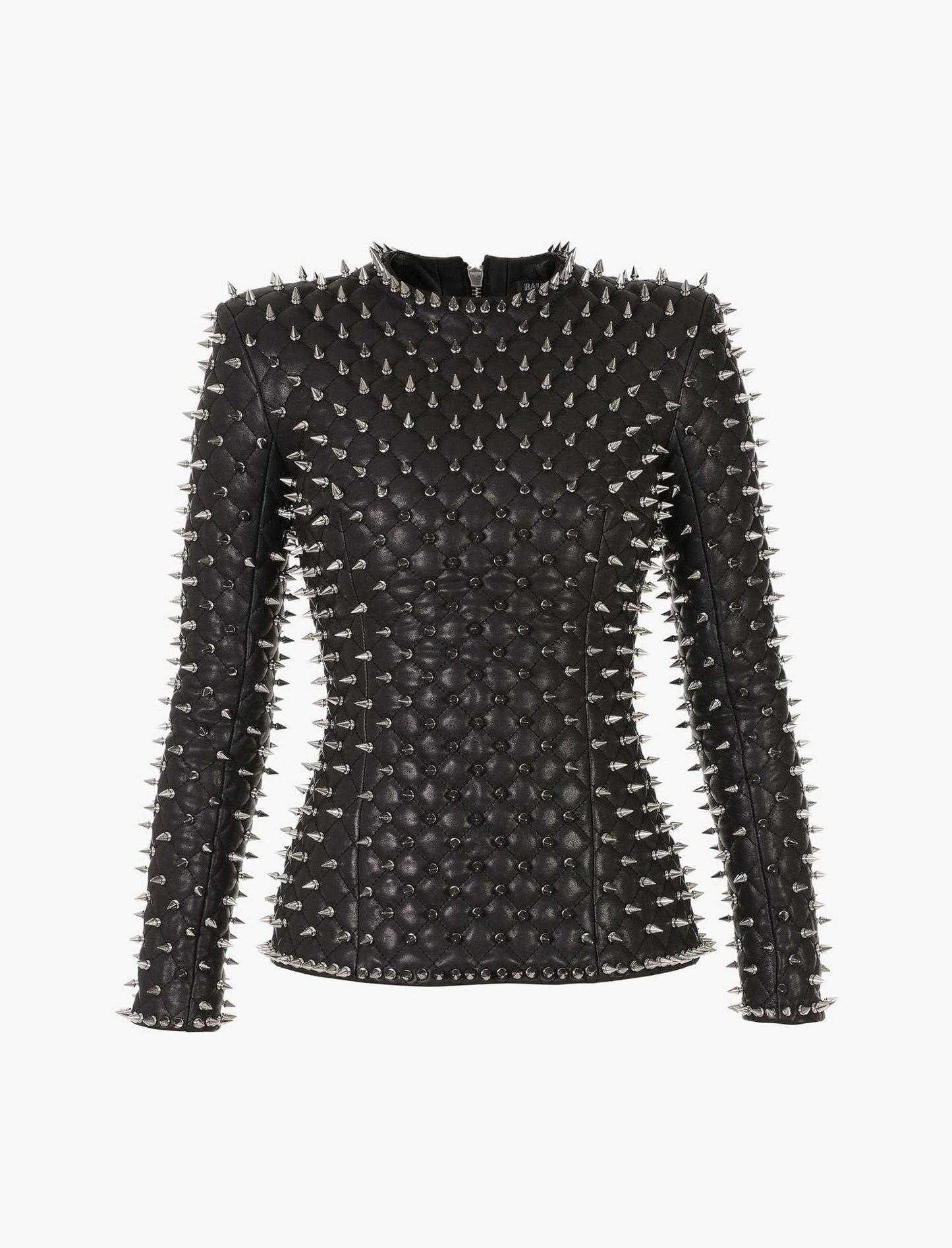 Gothic Long Spiked Leather Jacket