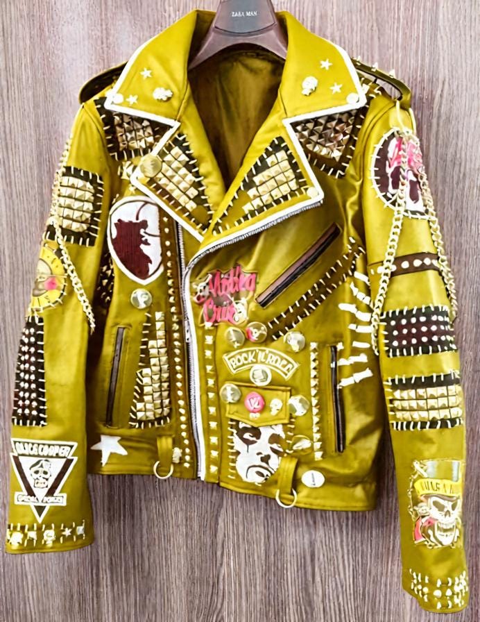 Deadbeat Symphony Studded Brando Leather Jacket
