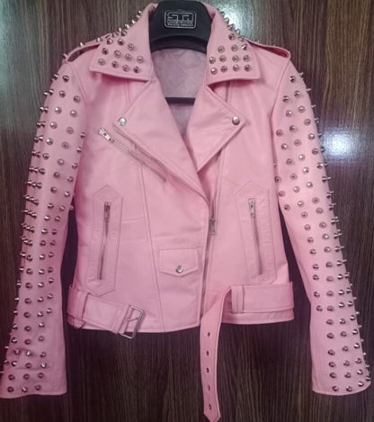 Women’s Punk Leather Jacket