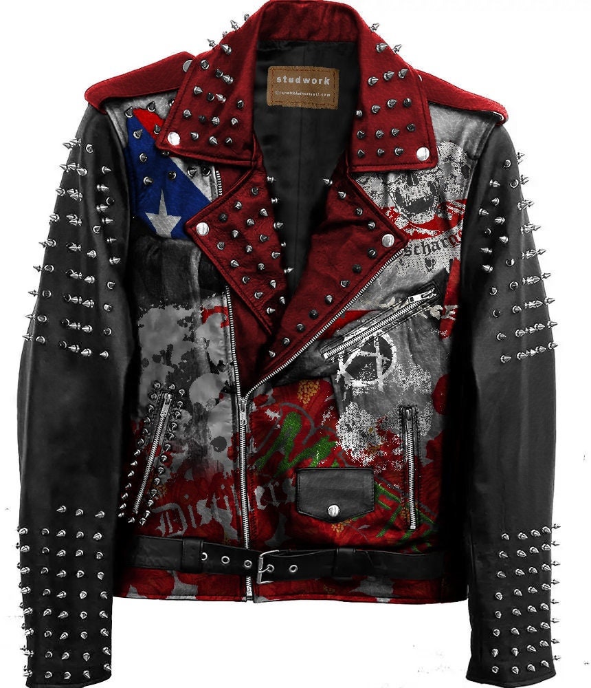 Old Hollywood Punk Leather Jacket