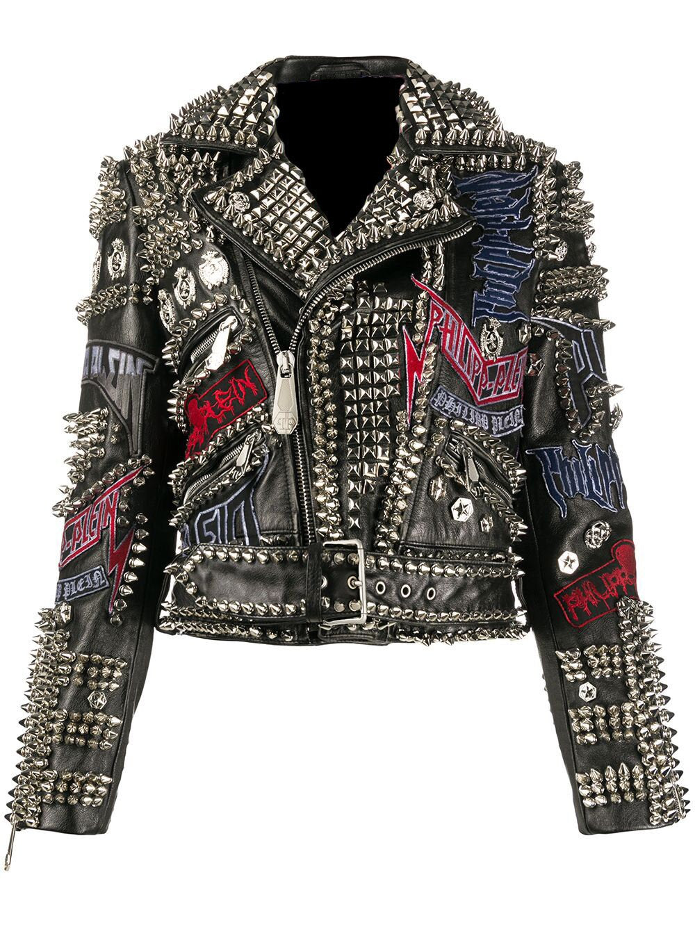 Handcrafted Heavy Spiked Metal Studded Jacket,