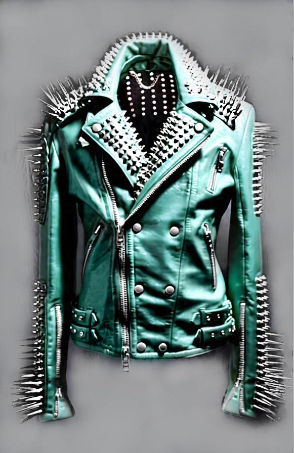 Venom Grove Women’s Forest Green Punk Jacket