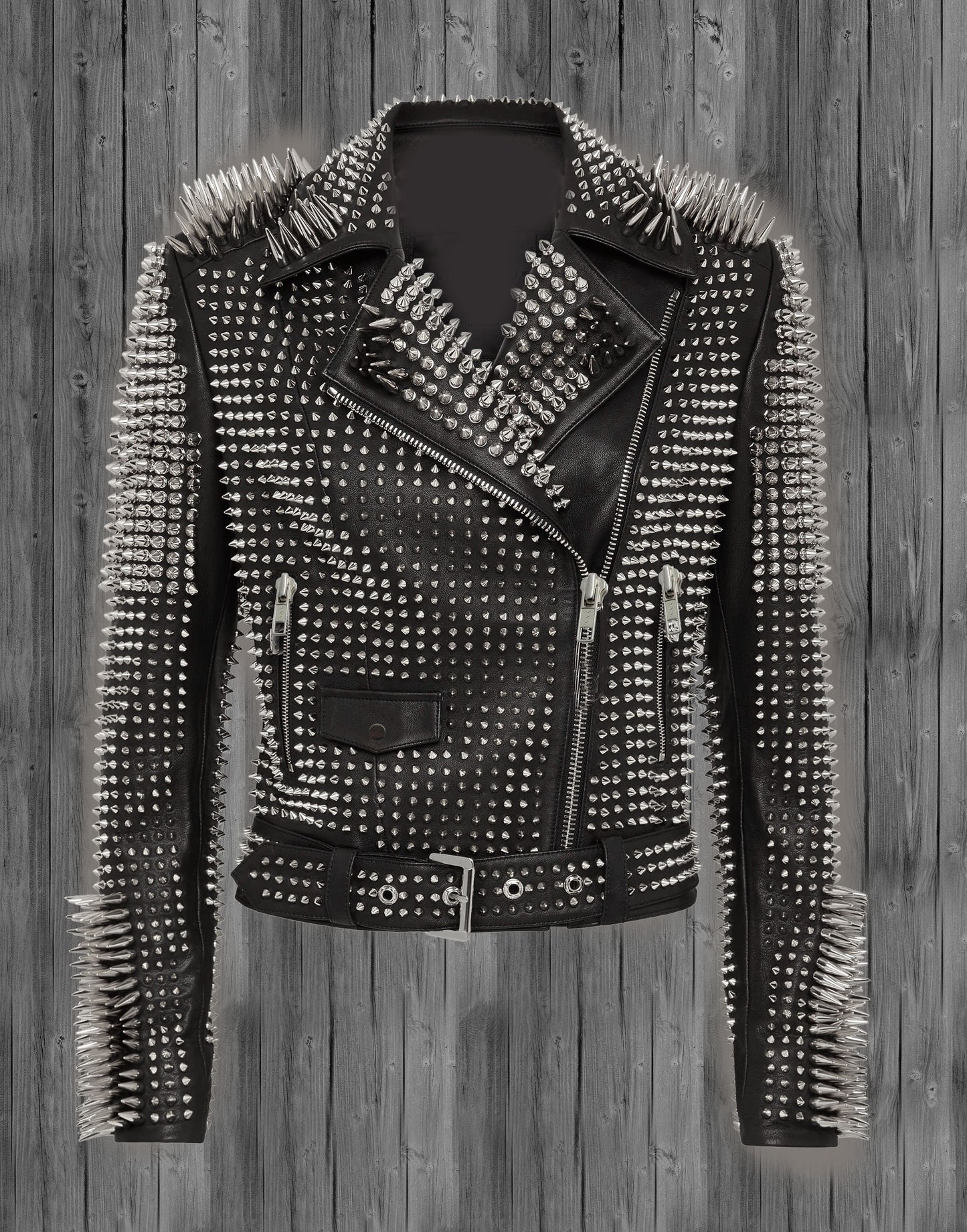 Gothic Spiked Leather Jacket