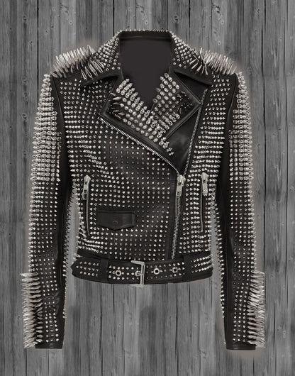 Gothic Spiked Leather Jacket