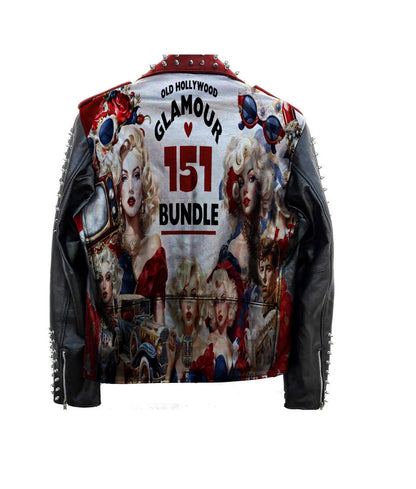 Old Hollywood Punk Leather Jacket