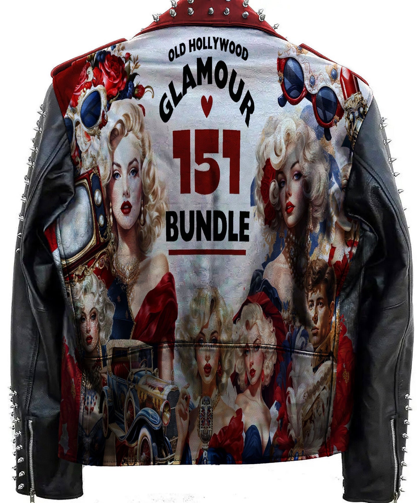 Old Hollywood Punk Leather Jacket