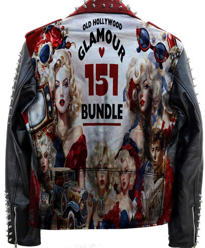 Old Hollywood Punk Leather Jacket