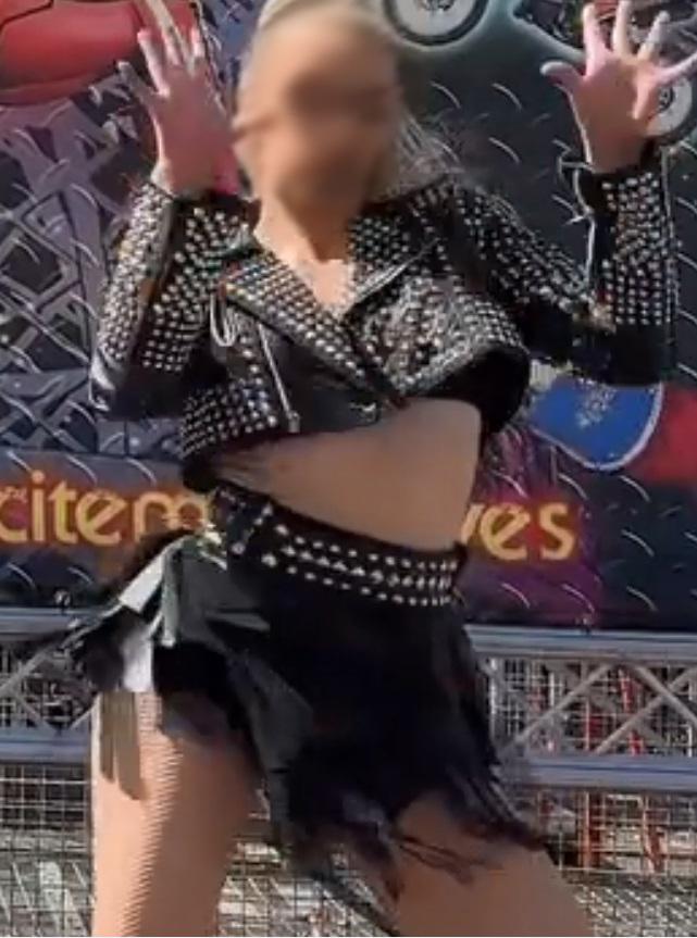 Cropped Studded Black Leather Jacket